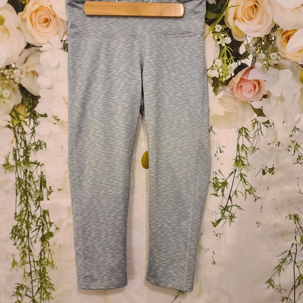 C9 Champion Blue Marled Striped Athletic Leggings